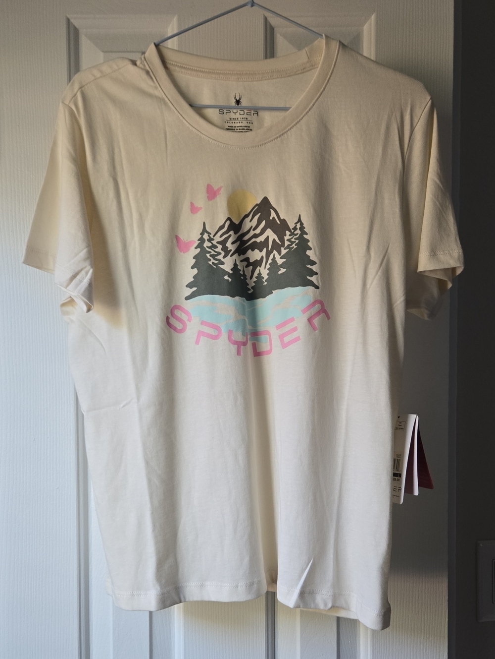 Spyder Short Sleeve Mountain Tee Pearl Large